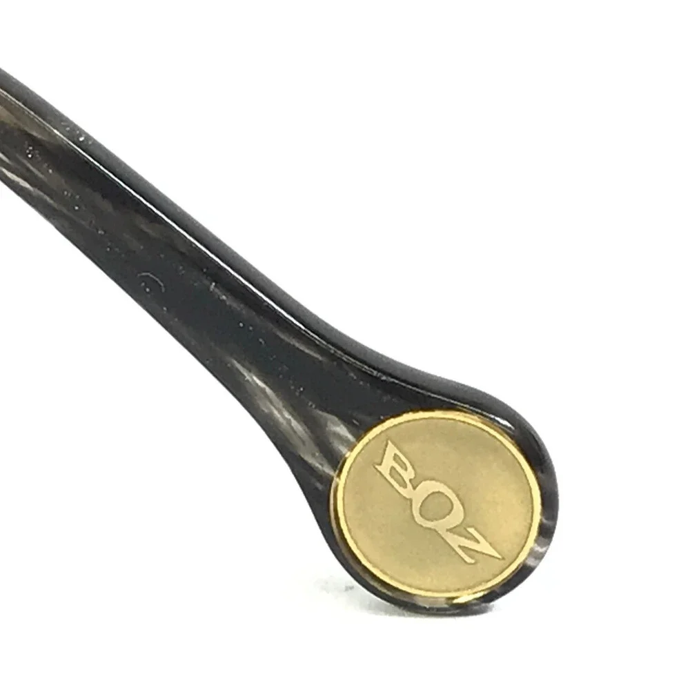 BOZ Eyeglasses Frames VIOLET 0050 Black Gilded Gold Cat Eye 53-17-140